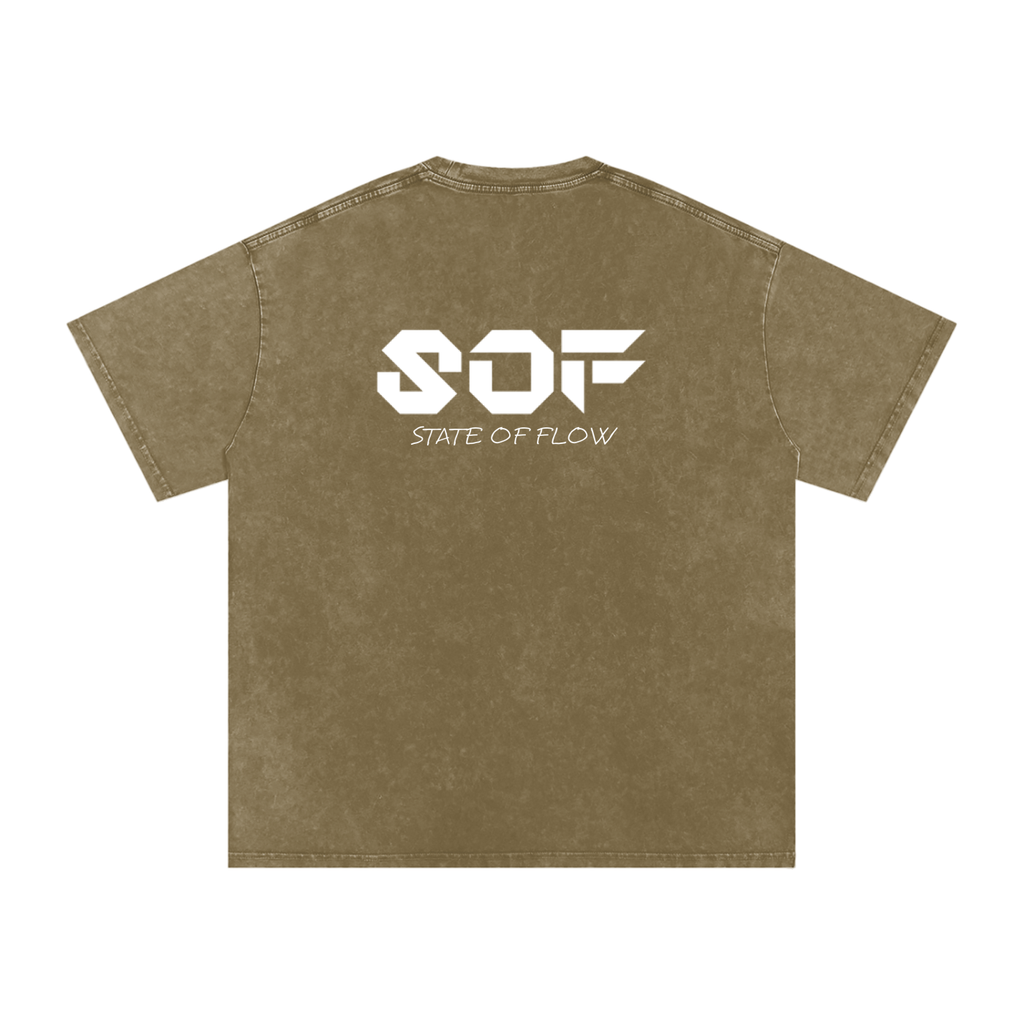 SOF Snow Washed Oversized Cotton T-Shirt