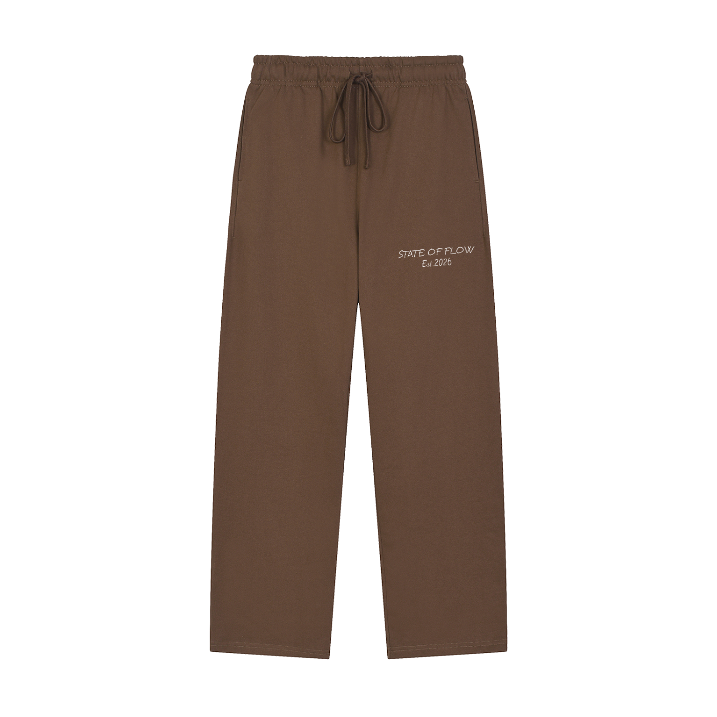 Flow Solid Color Straight-Leg Sweatpants