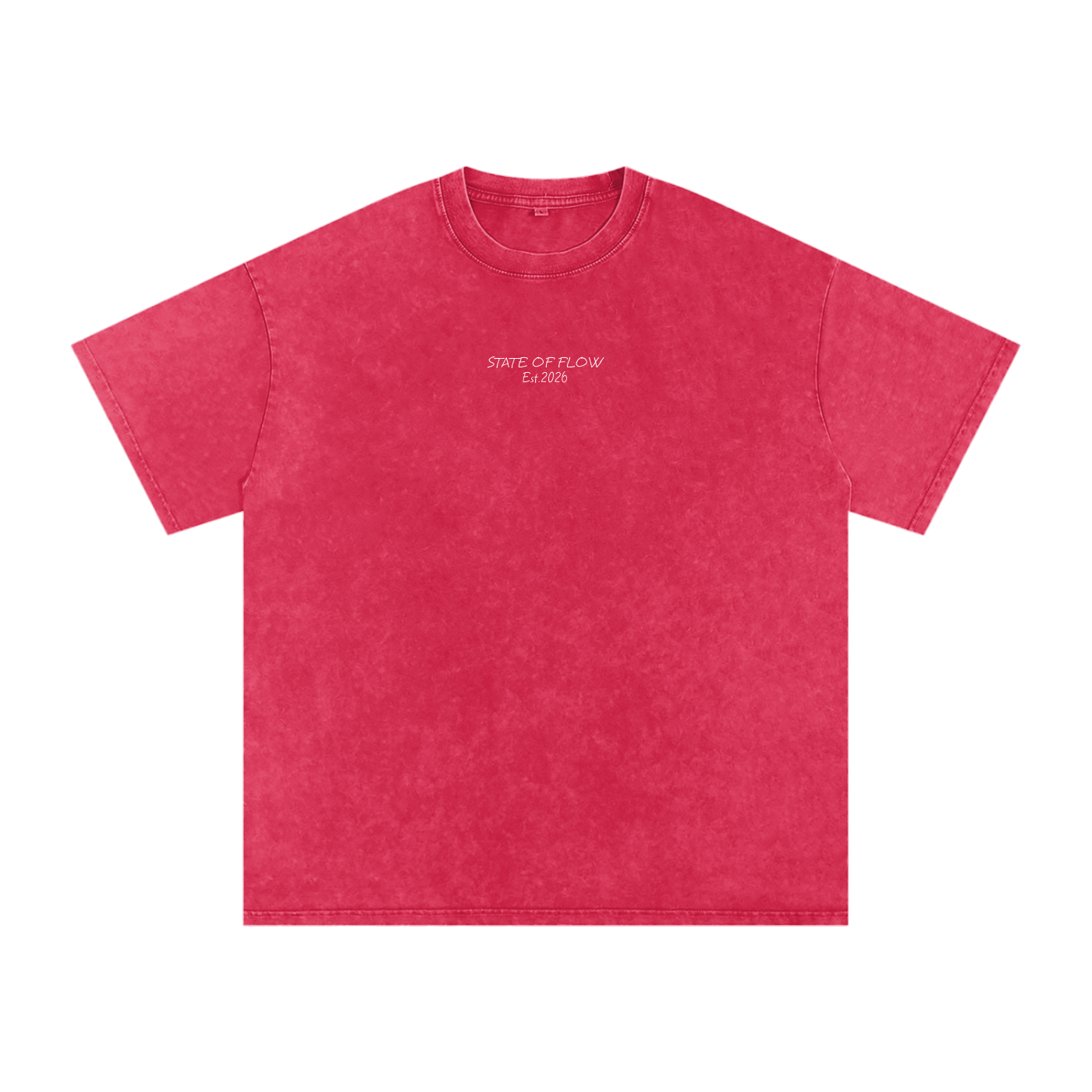 Flow Snow Washed Oversized Cotton T-Shirt