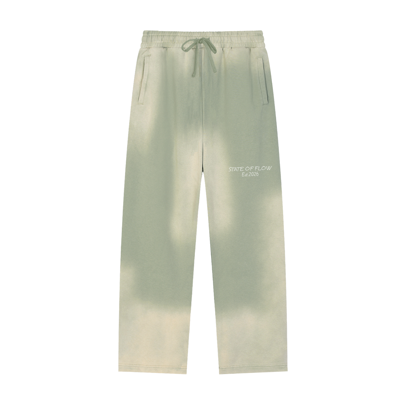 Flow Sun Fade Raw Edge Straight-Leg Sweatpants