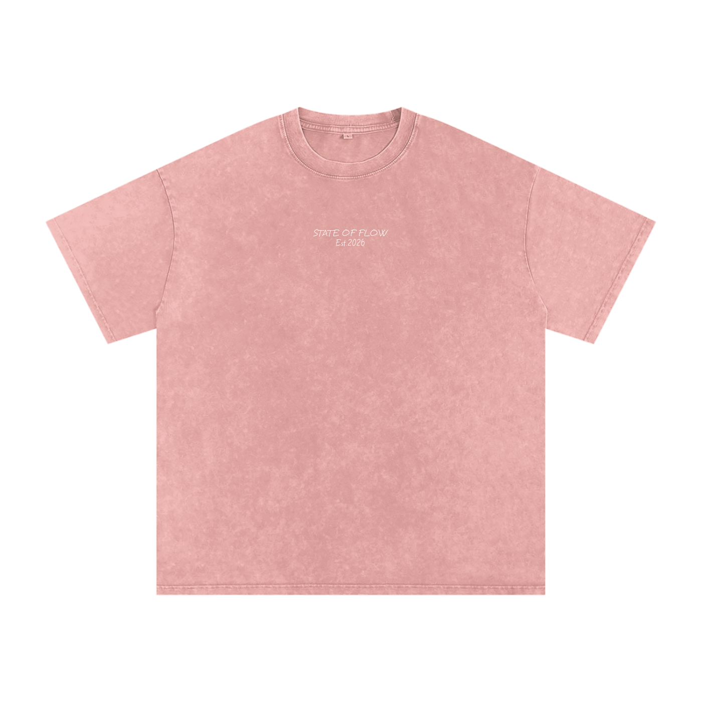 Flow Snow Washed Oversized Cotton T-Shirt