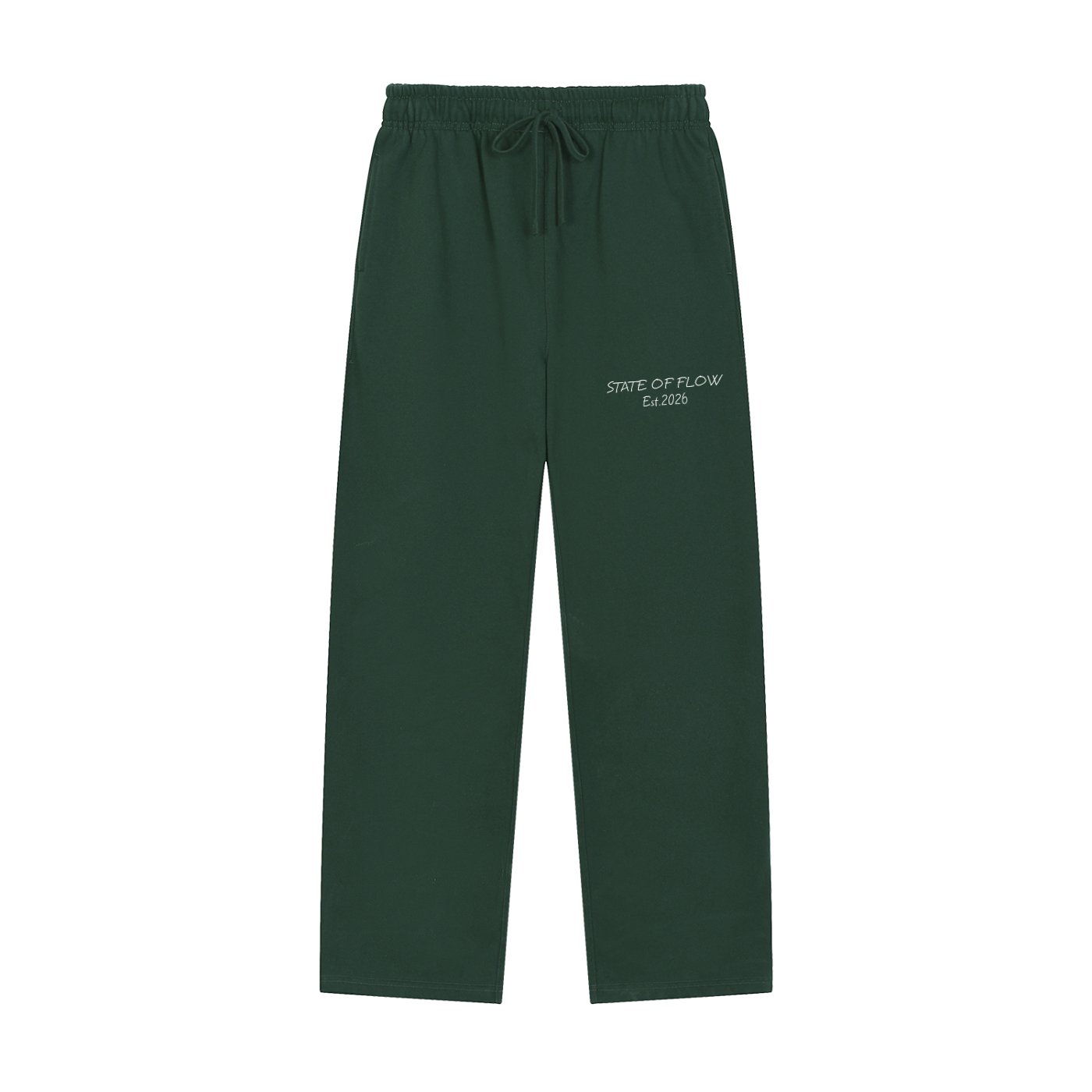 Flow Solid Color Straight-Leg Sweatpants
