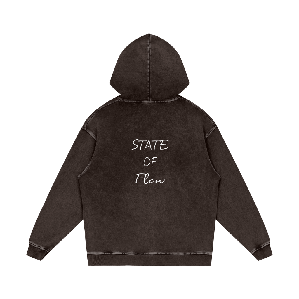 Flow Snow Washed Loose Cotton Hoodie