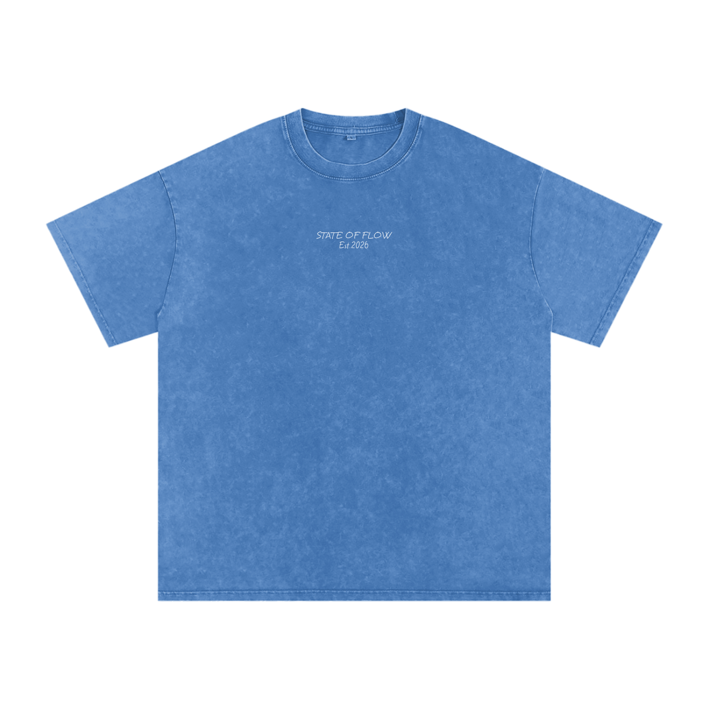 Flow Snow Washed Oversized Cotton T-Shirt