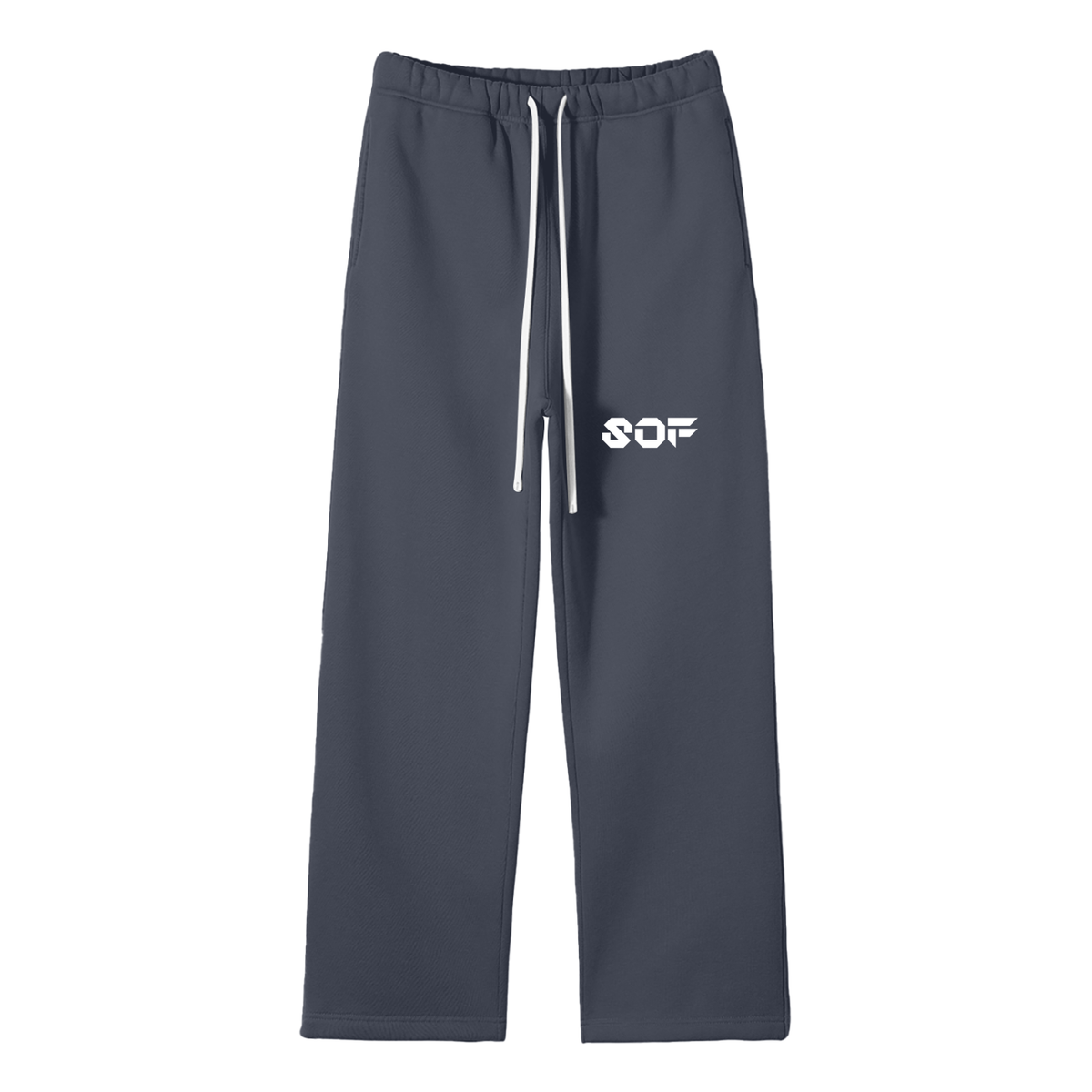 SOF Unisex Solid Color Fleece Straight Leg Pants