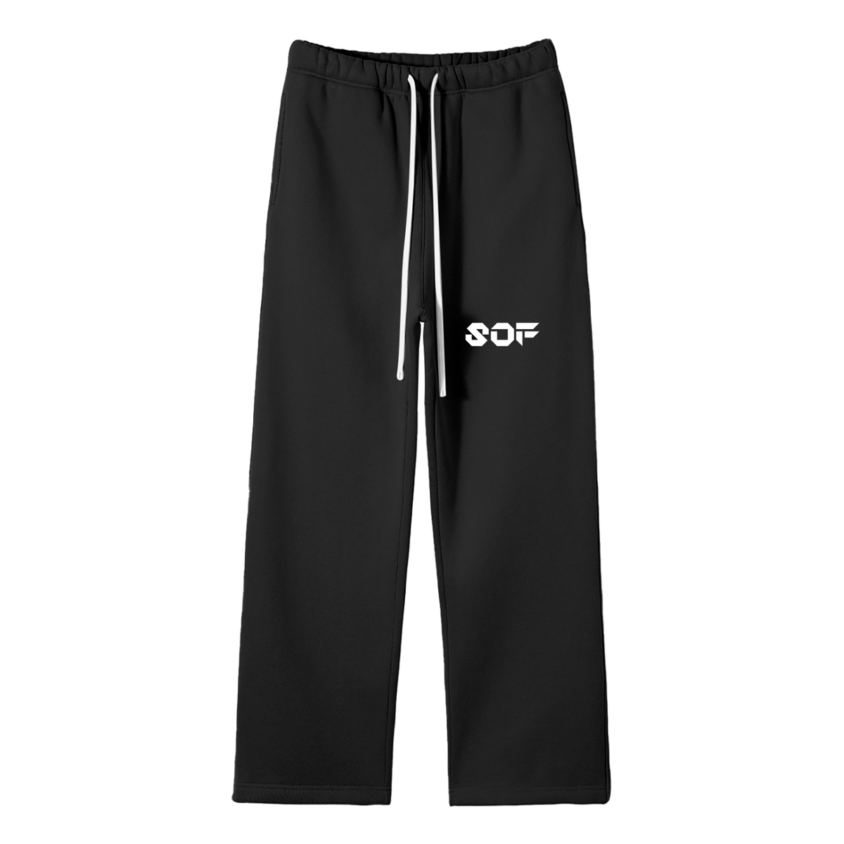 SOF Unisex Solid Color Fleece Straight Leg Pants