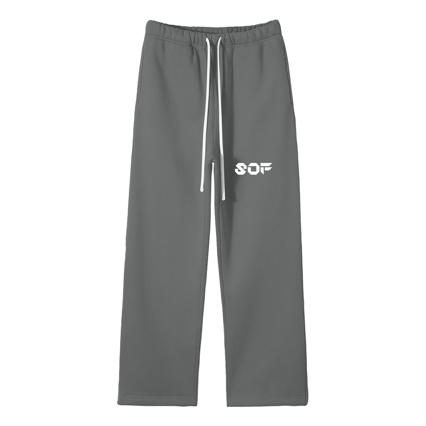SOF Unisex Solid Color Fleece Straight Leg Pants