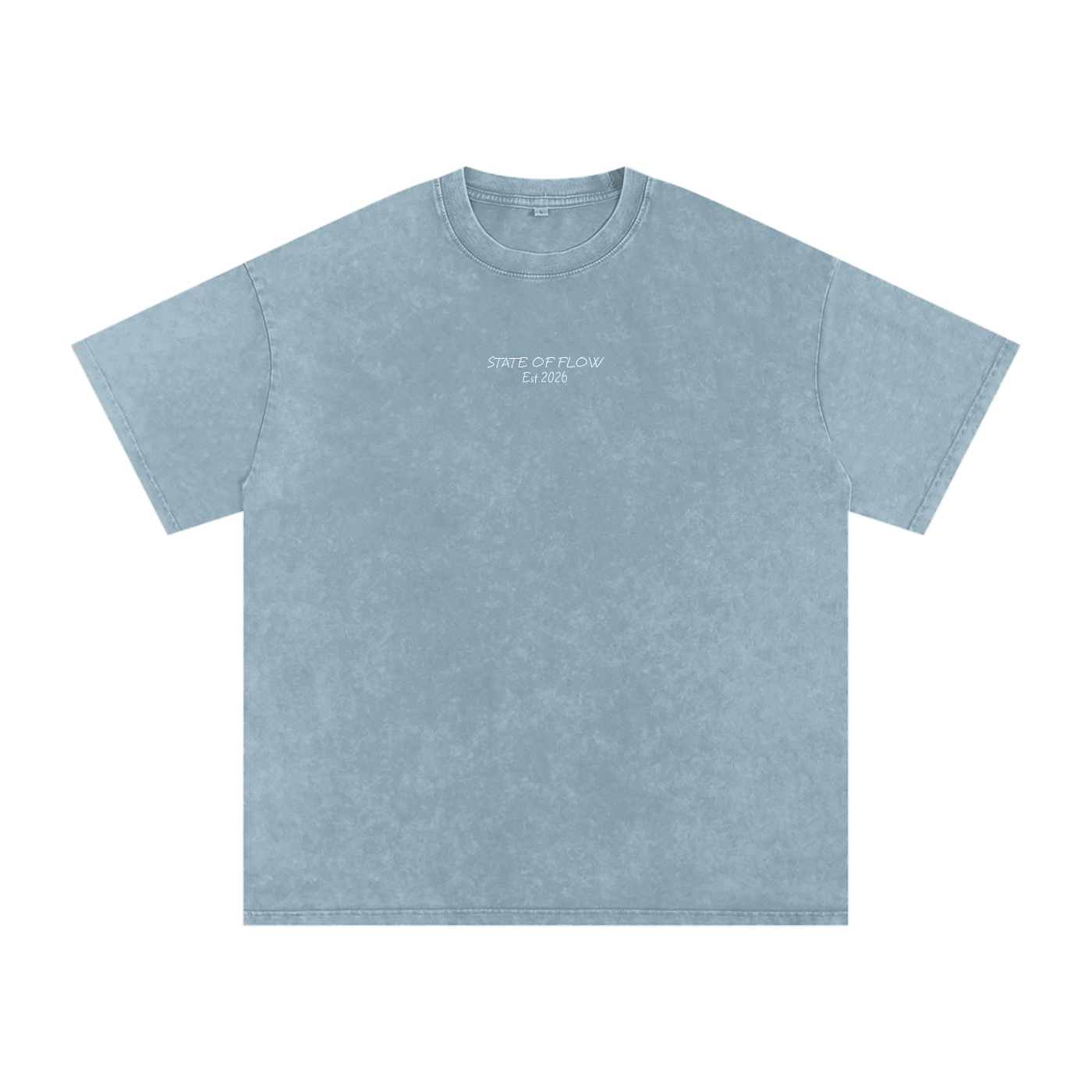 Flow Snow Washed Oversized Cotton T-Shirt