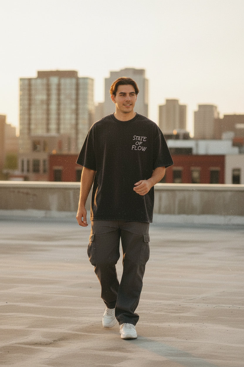 SOF Snow Washed Oversized Cotton T-Shirt