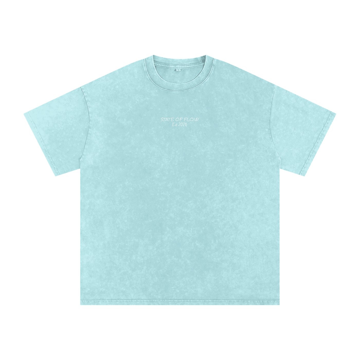 Flow Snow Washed Oversized Cotton T-Shirt