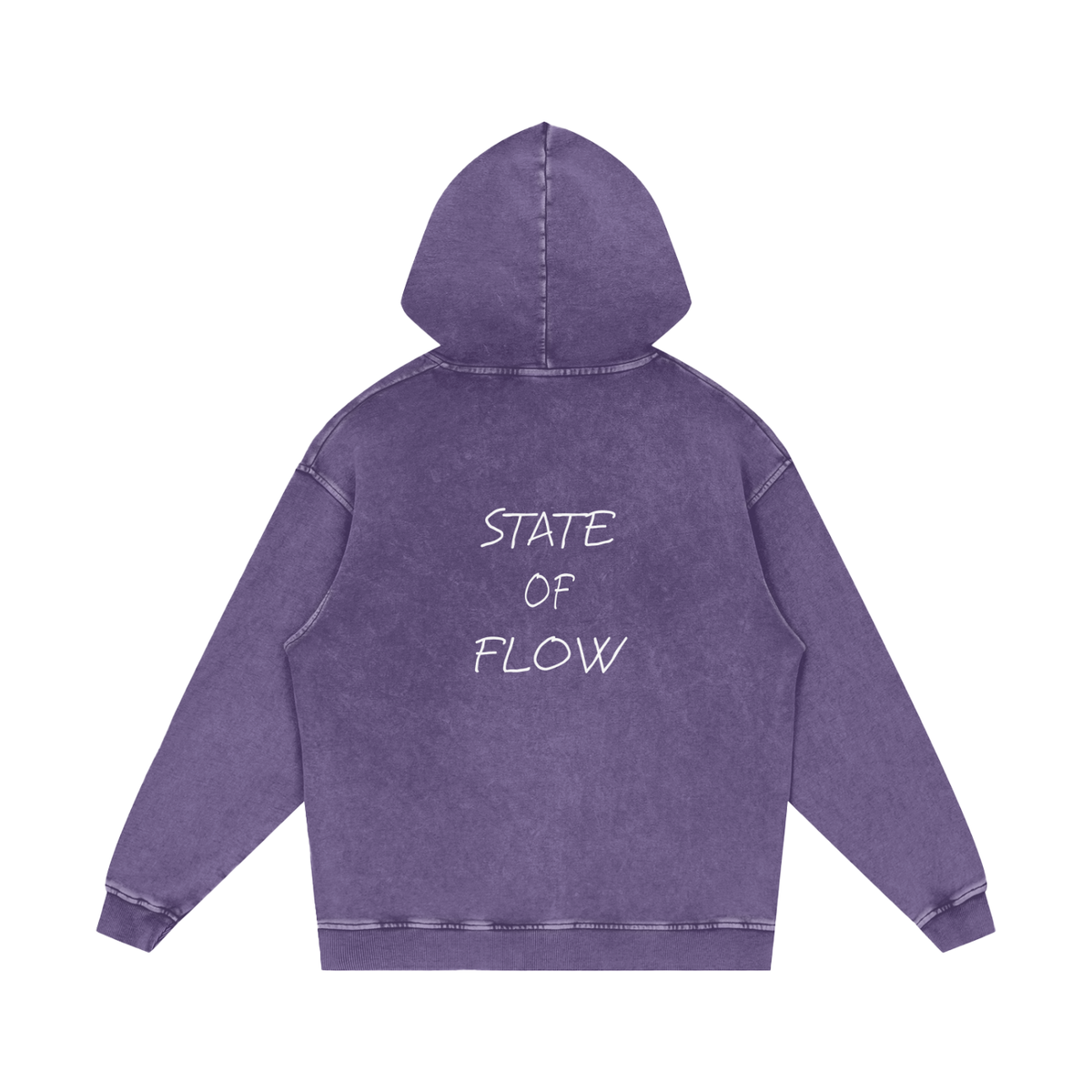 Flow Snow Washed Loose Cotton Hoodie