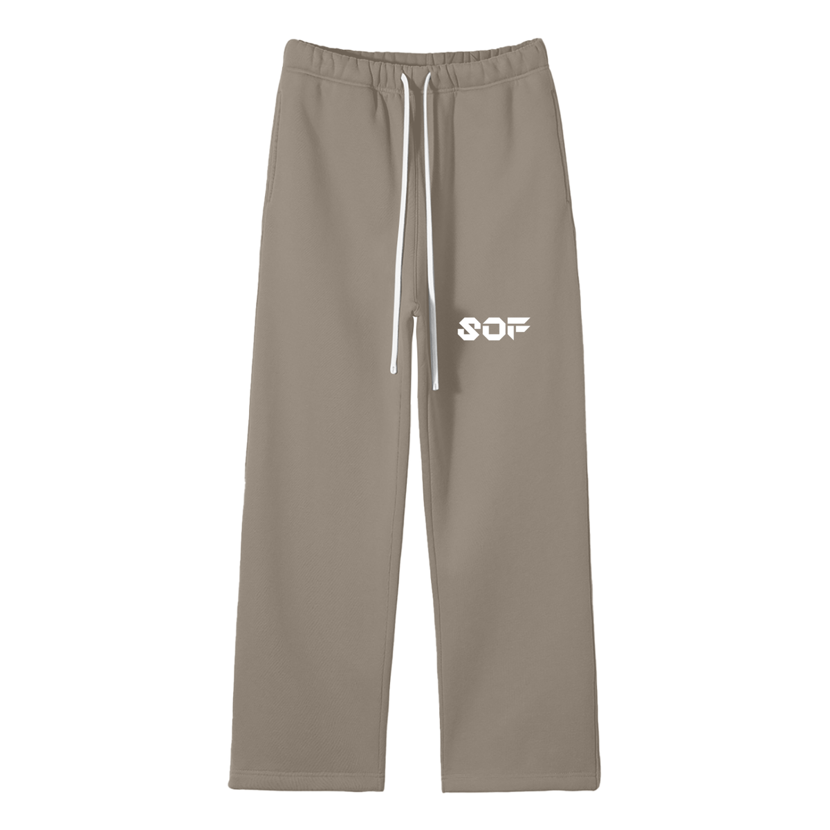SOF Unisex Solid Color Fleece Straight Leg Pants