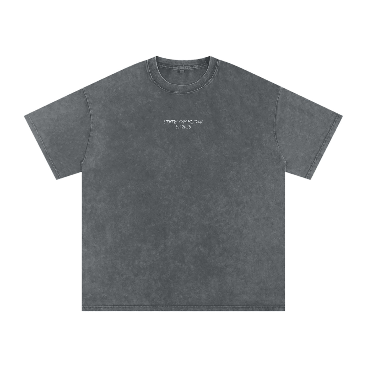 Flow Snow Washed Oversized Cotton T-Shirt