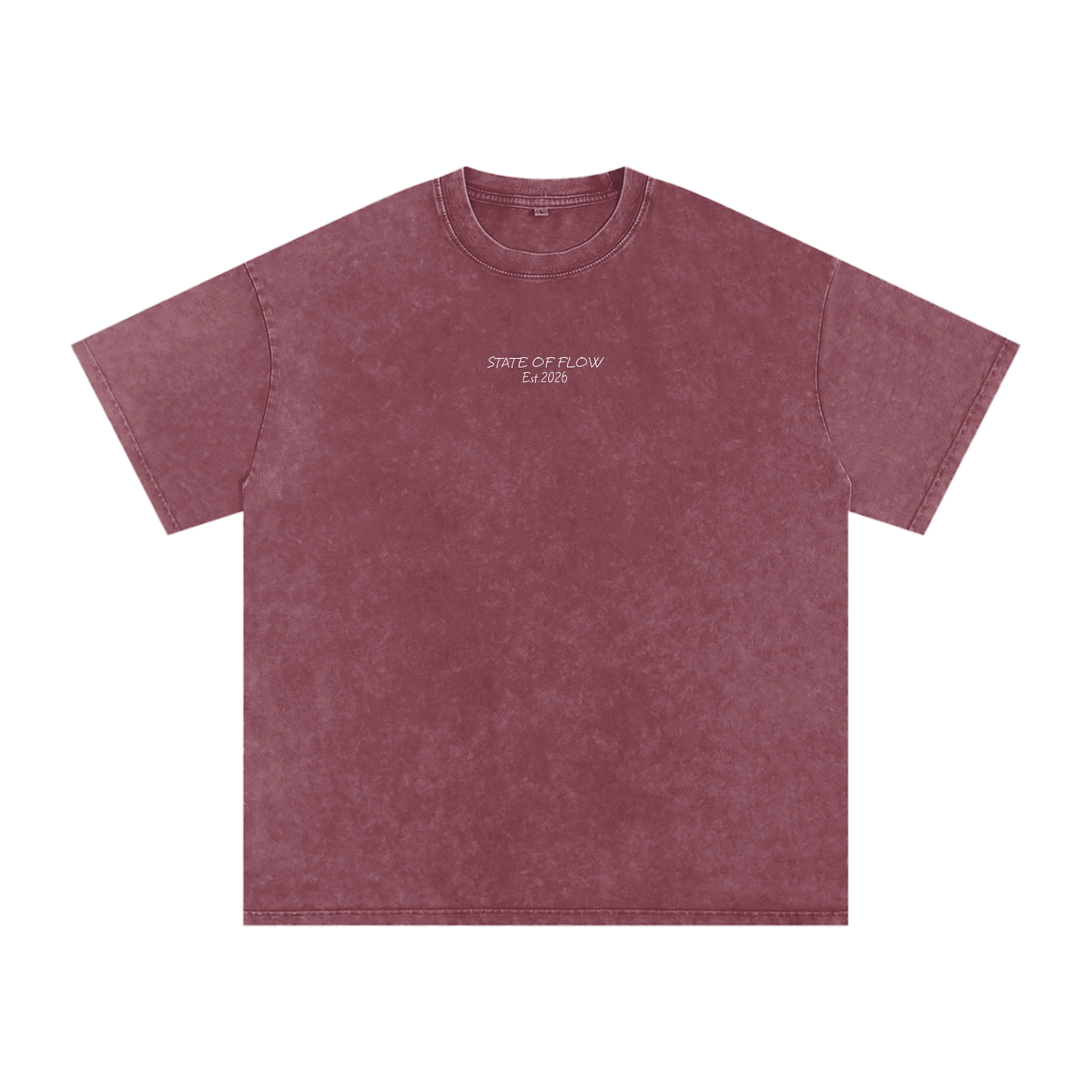 Flow Snow Washed Oversized Cotton T-Shirt