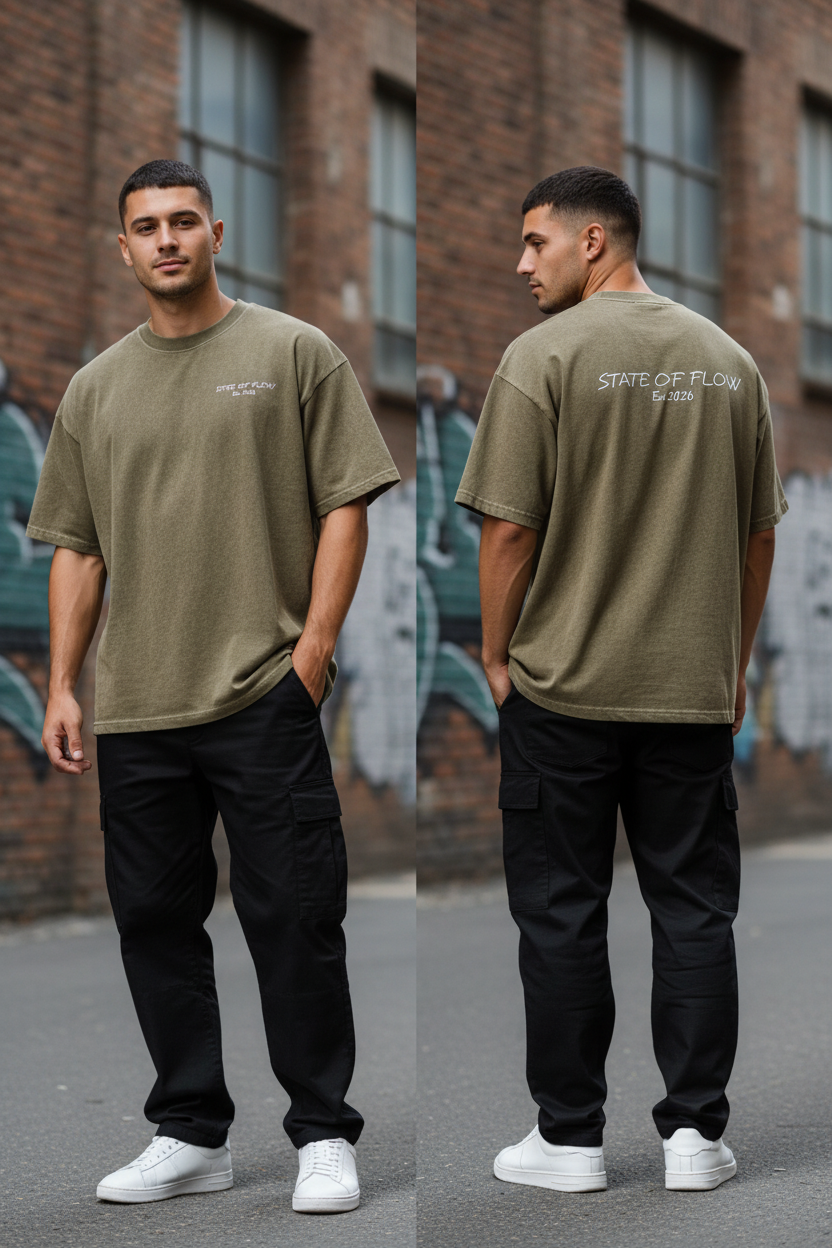 Flow Enzyme Washed T-Shirt