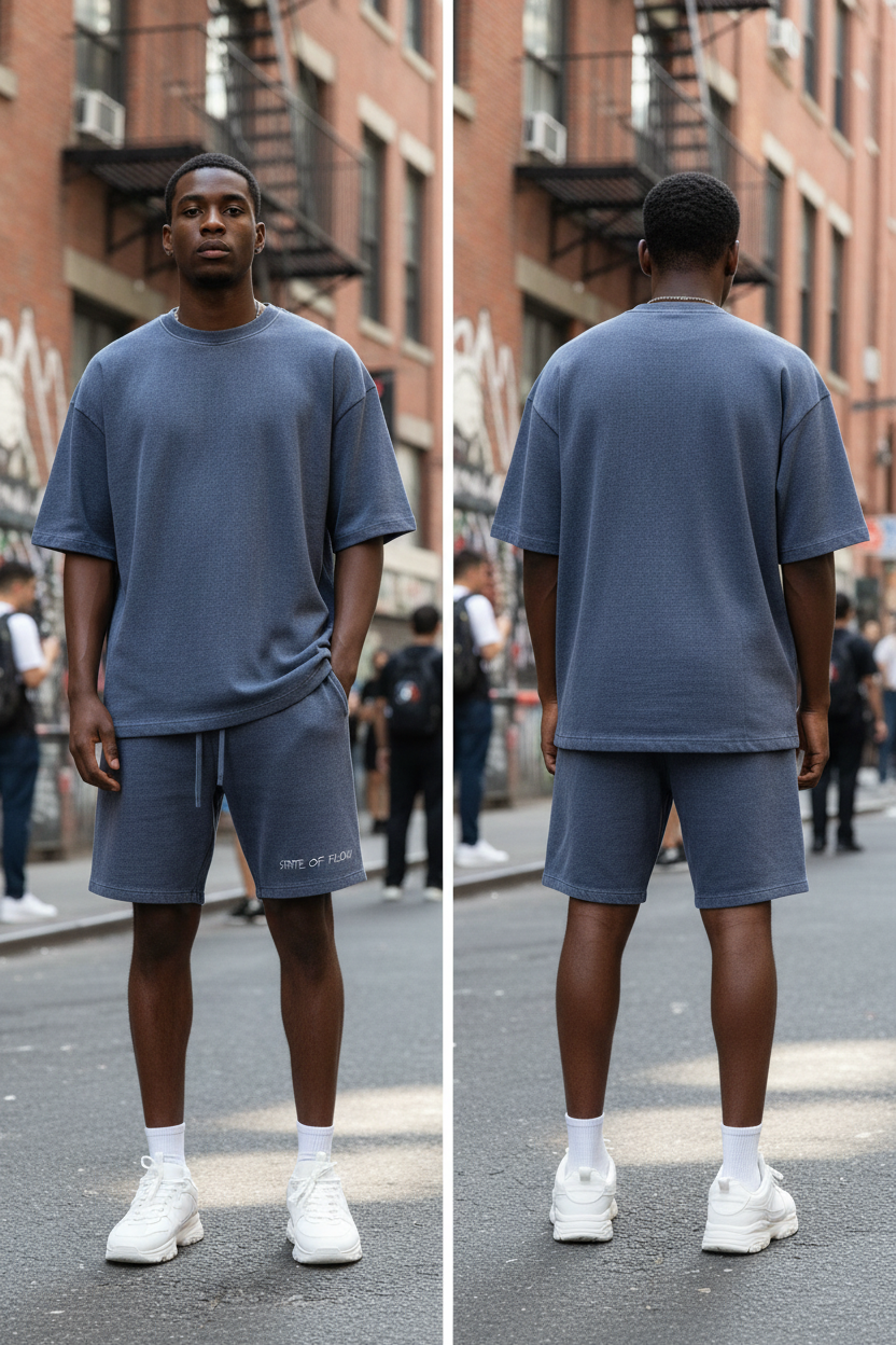 Flow Mineral Wash Waffle Knit Shorts