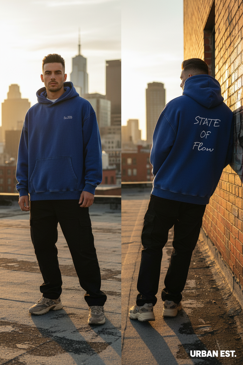 Flow Snow Wash Fleece Oversize Hoodie