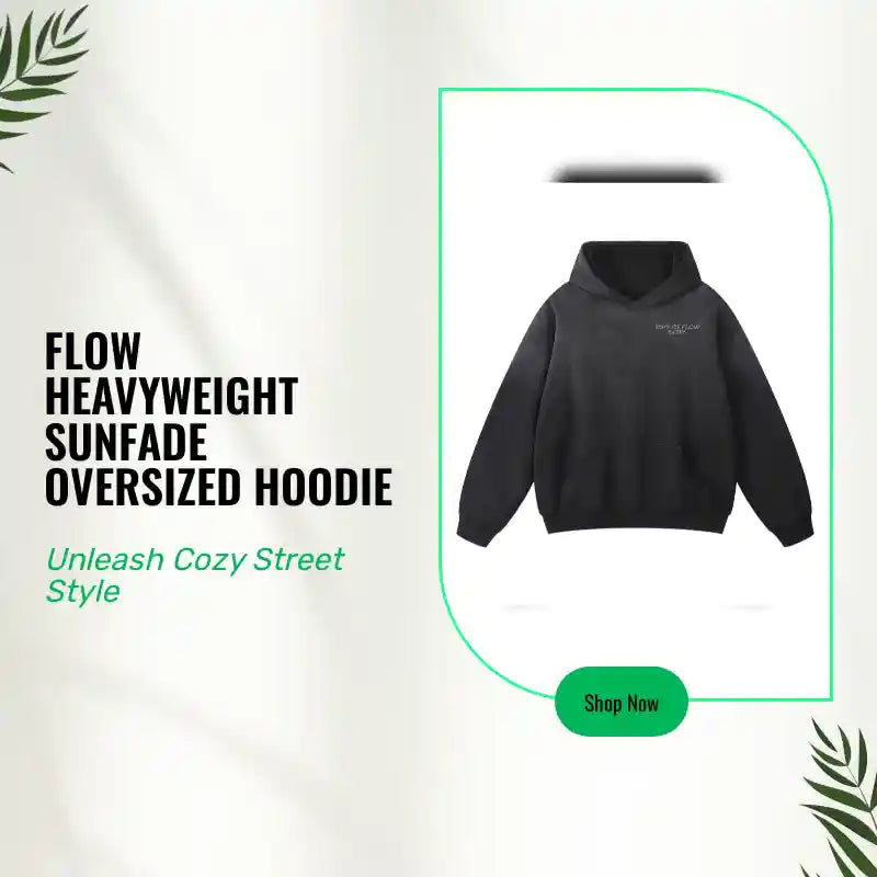 Flow Heavyweight Sunfade Oversized Hoodie by@Outfy