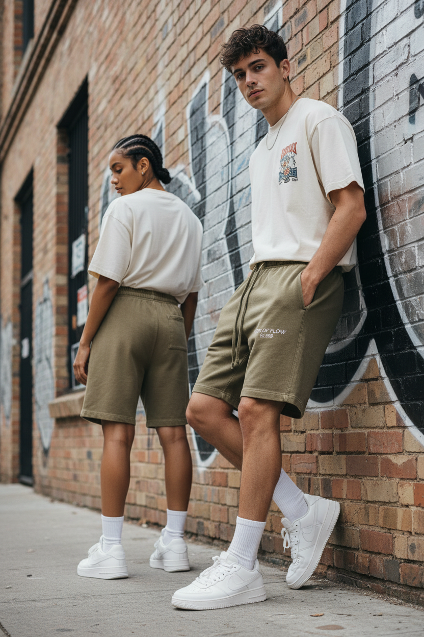 State Vintage Wash Cotton Shorts
