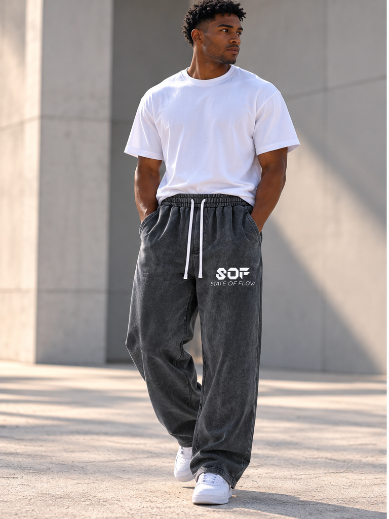 State of Flow Unisex Vintage Wash Fleece Sweatpants
